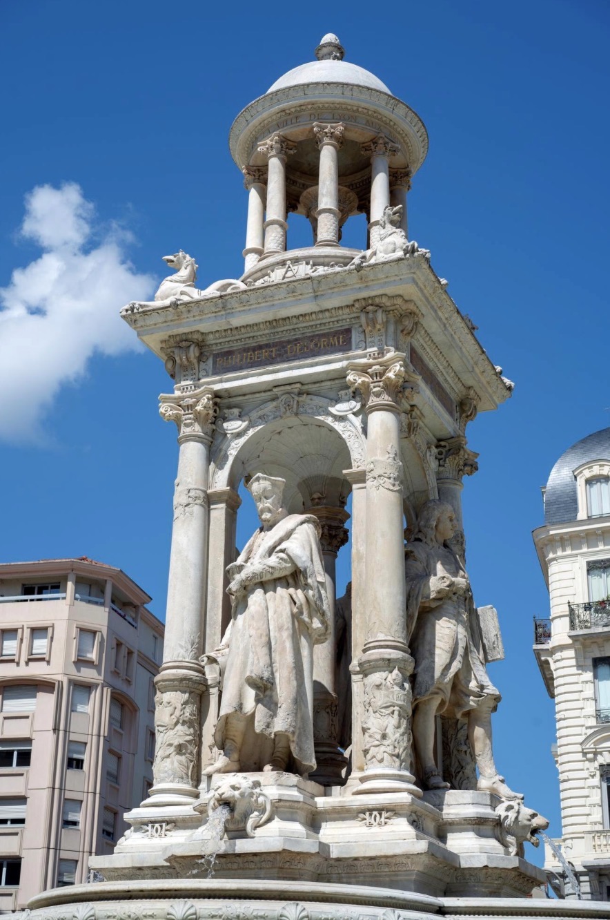 法國里昂的雅各賓噴泉 (Fontaine des Jacobins)｜圖片來源：Freepik / www.freepik.com